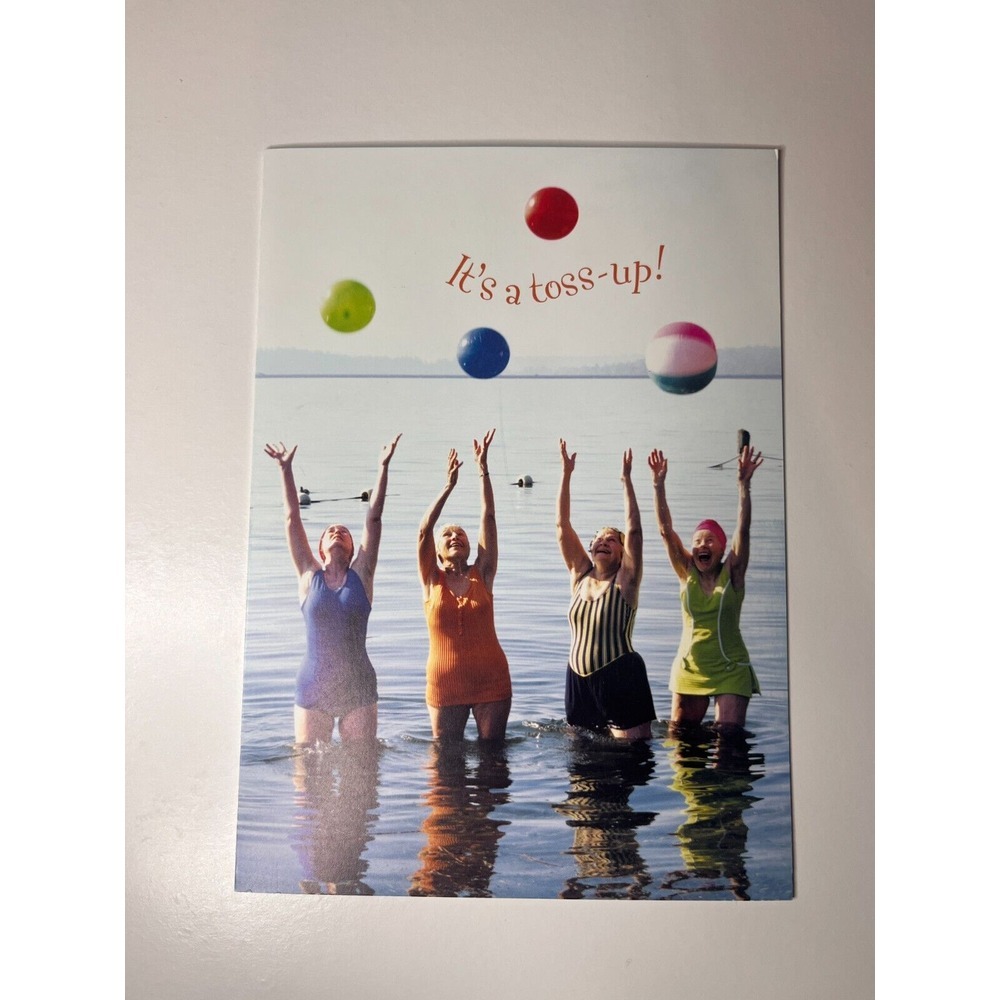 Design Design Old Ladies in Lake Throwing Balls Happy Birthday‎ Wishes Card